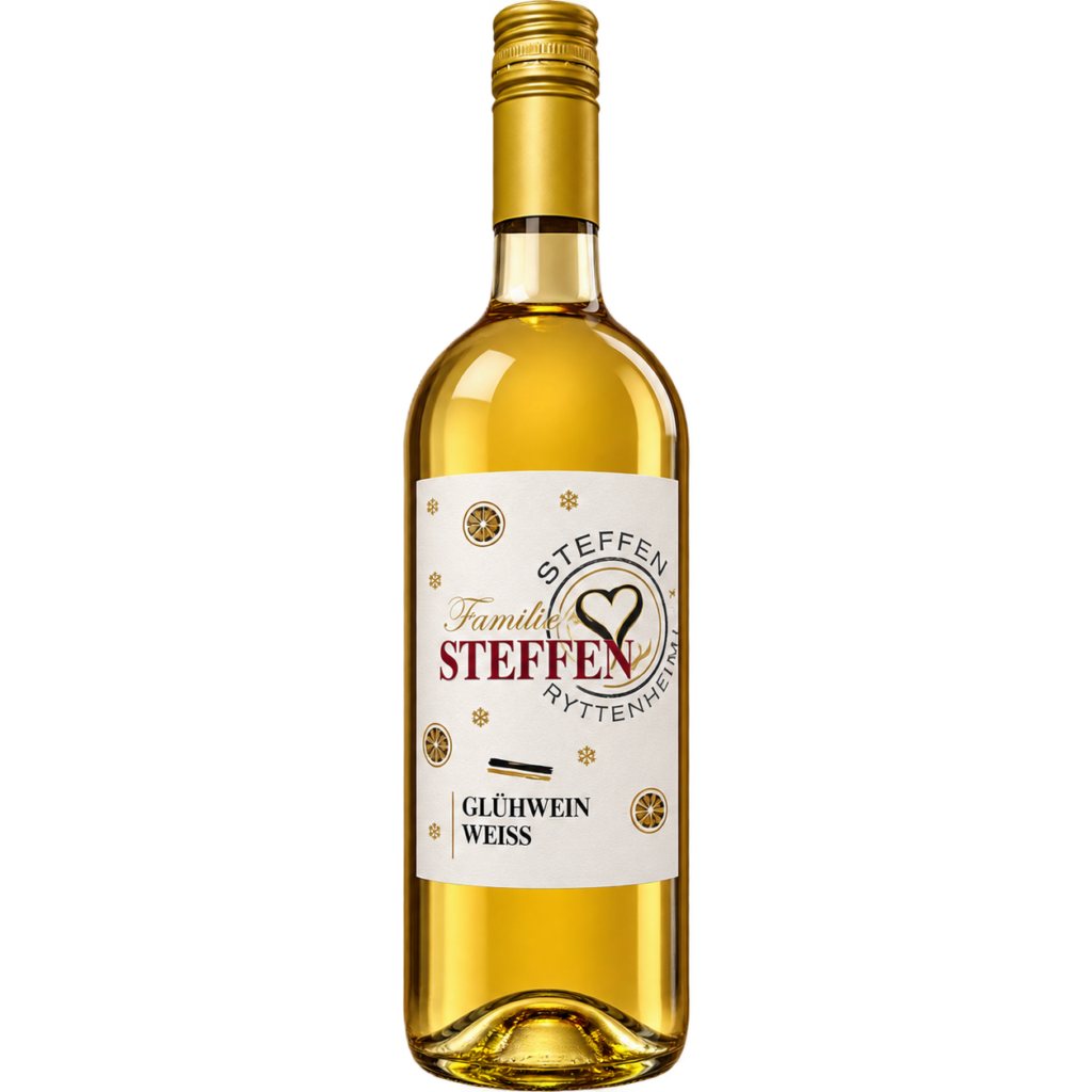 Glühwein weiß, Deutscher Glühwein, Familie Steffen,